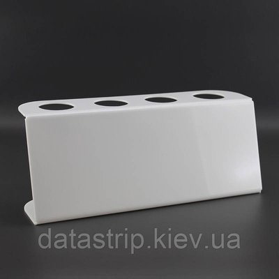 Підставка для вафельного ріжка на 4 шт. Біла. Акрил 3 мм 194 фото