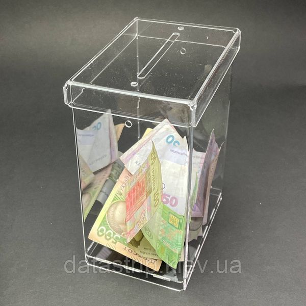 Ящик для сбора денег, анкет 120x150x80мм. Объем 1,5 литров 51150 фото