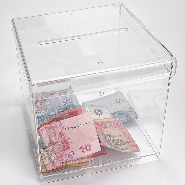 Ящик для пожертвований 150x150x150 (Cash box). Объем 3,5 литров 51350 фото