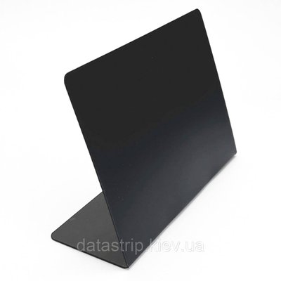 Цінник крейдовий формат А6 L-подібний, горизонтальний, чорного кольору. BB6L фото